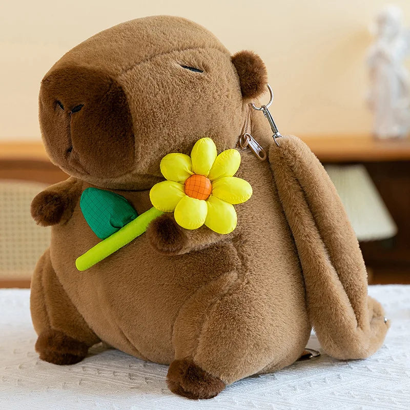 Cute Flower Capy Backpack