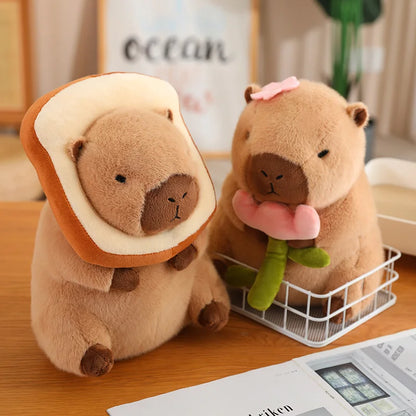 Bread and Flower Capy Plush