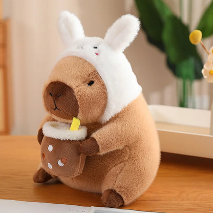 Hooded Capybara Plush - 30 to 40cm