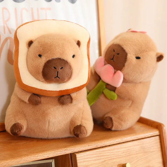 Bread and Flower Capy Plush