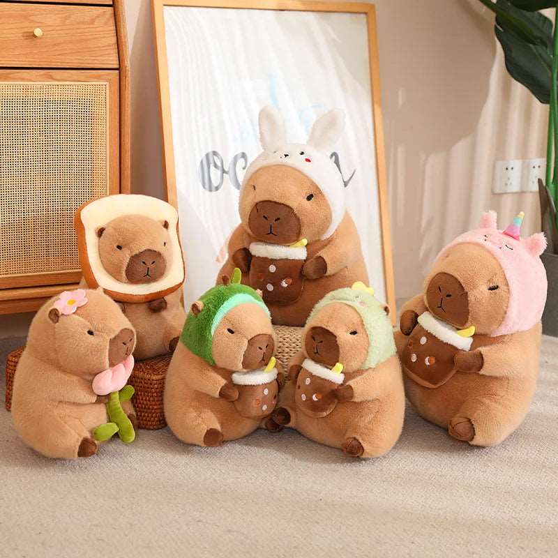 Hooded Capybara Plush - 30 to 40cm