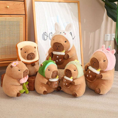 Hooded Capybara Plush - 30 to 40cm