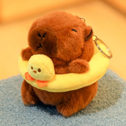 Capy with Duck Keychain